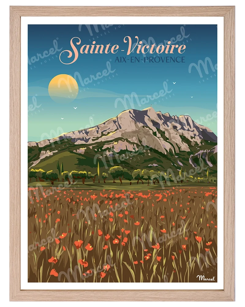Affiche AIX-EN-PROVENCE "Sainte-Victoire"