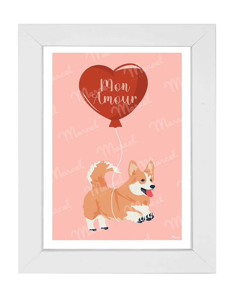 Carte Postale AMOUR "Corgi"
