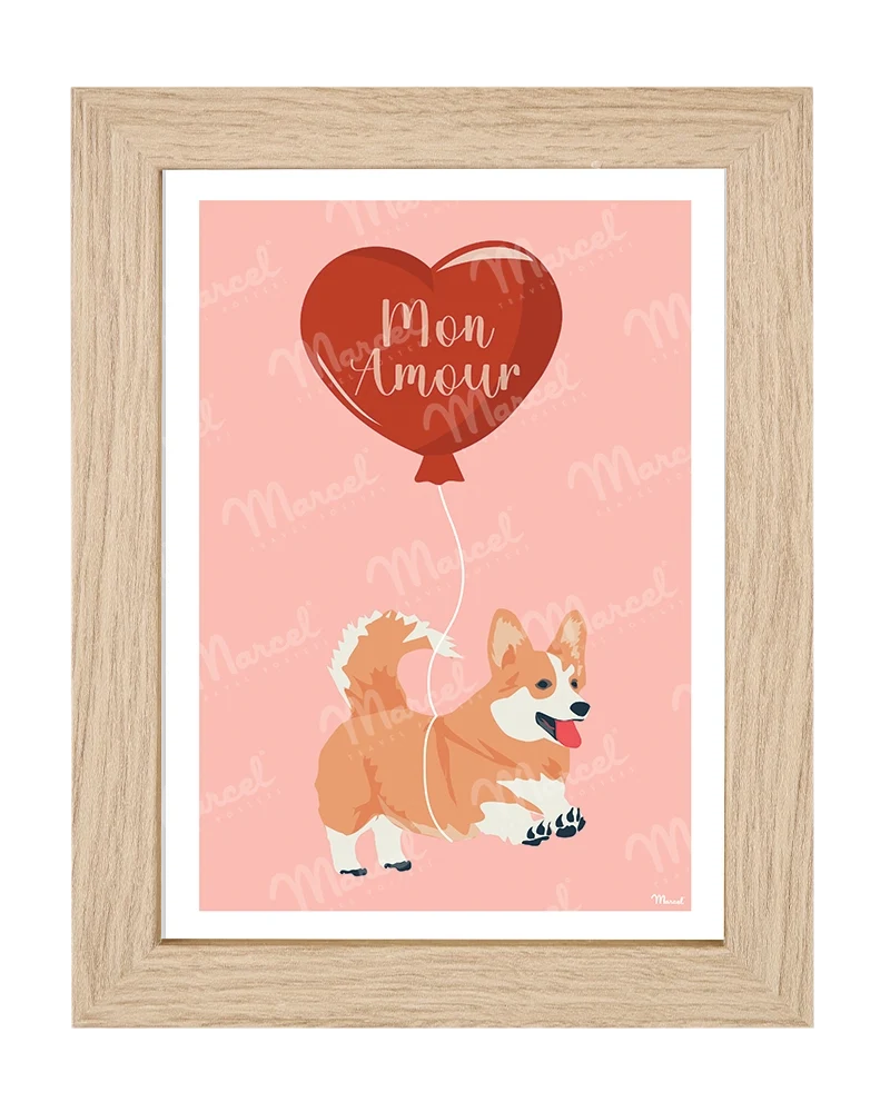 Carte Postale AMOUR "Corgi"