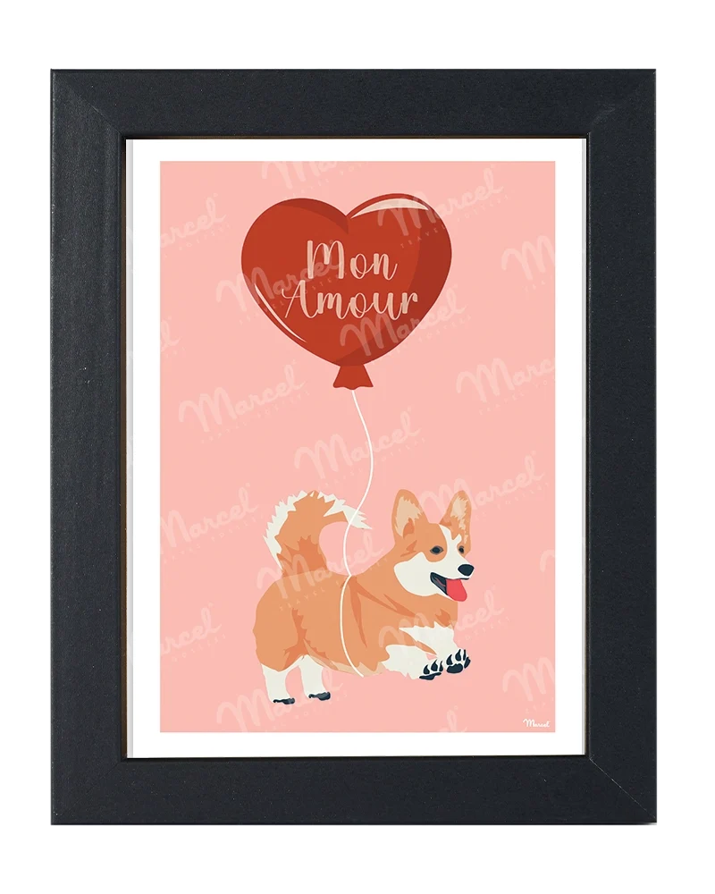 Carte Postale AMOUR "Corgi"