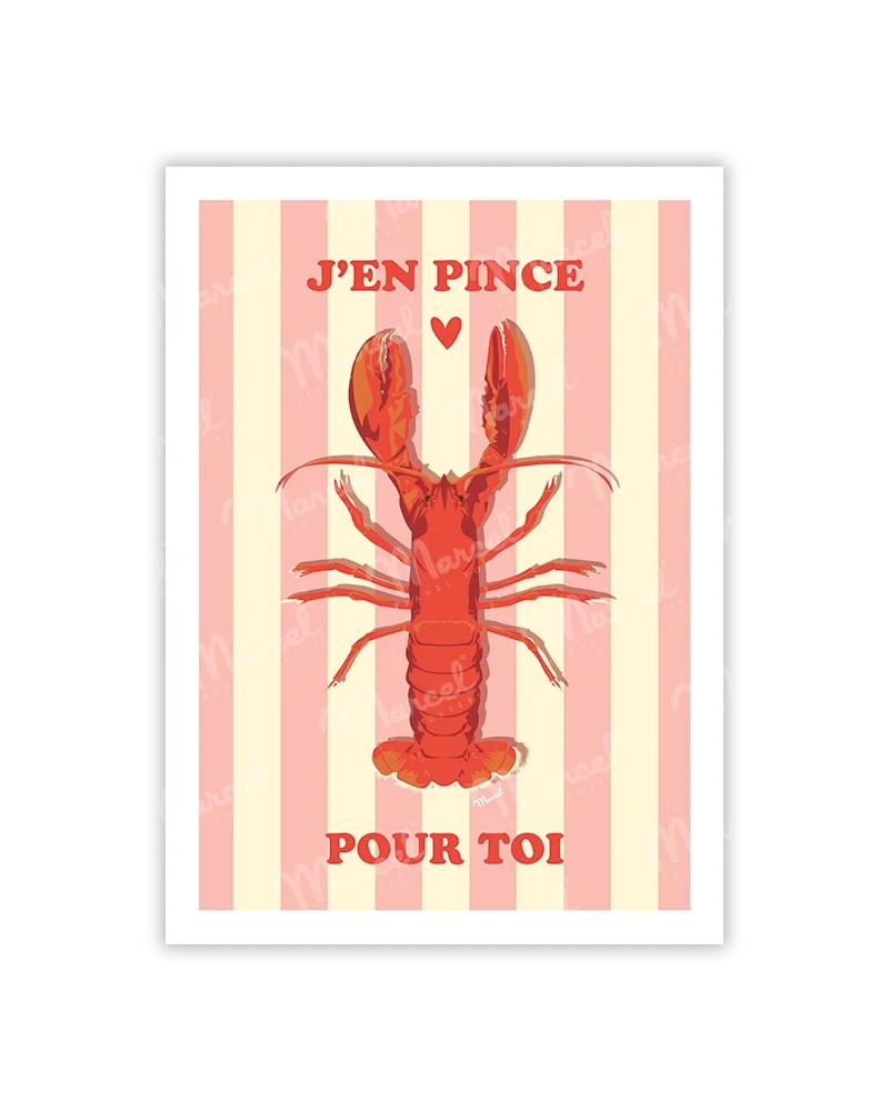 Carte Postale AMOUR "Homard"