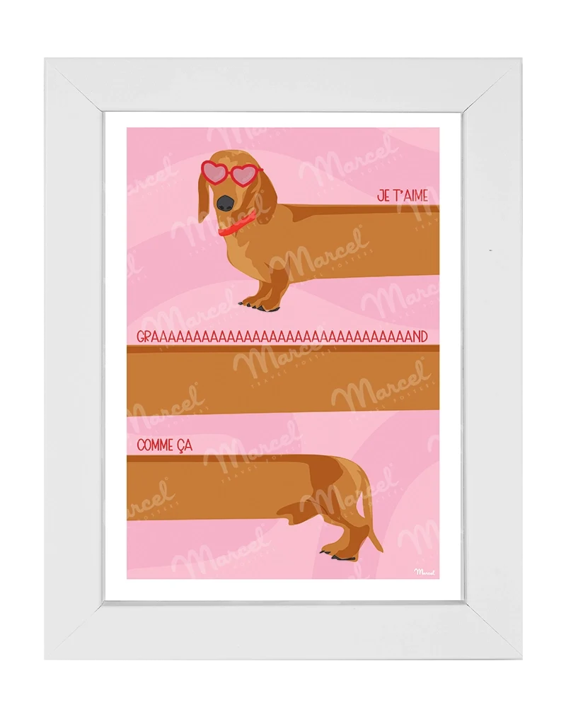 Carte Postale AMOUR "Teckel"