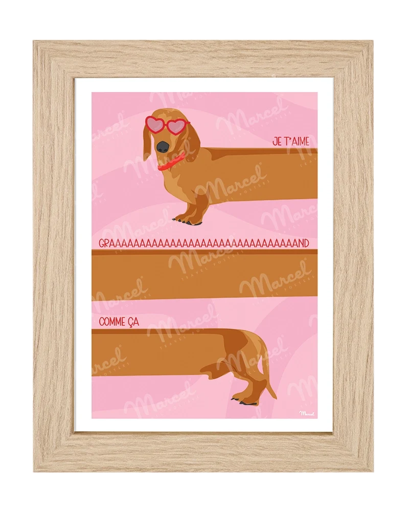 Carte Postale AMOUR "Teckel"