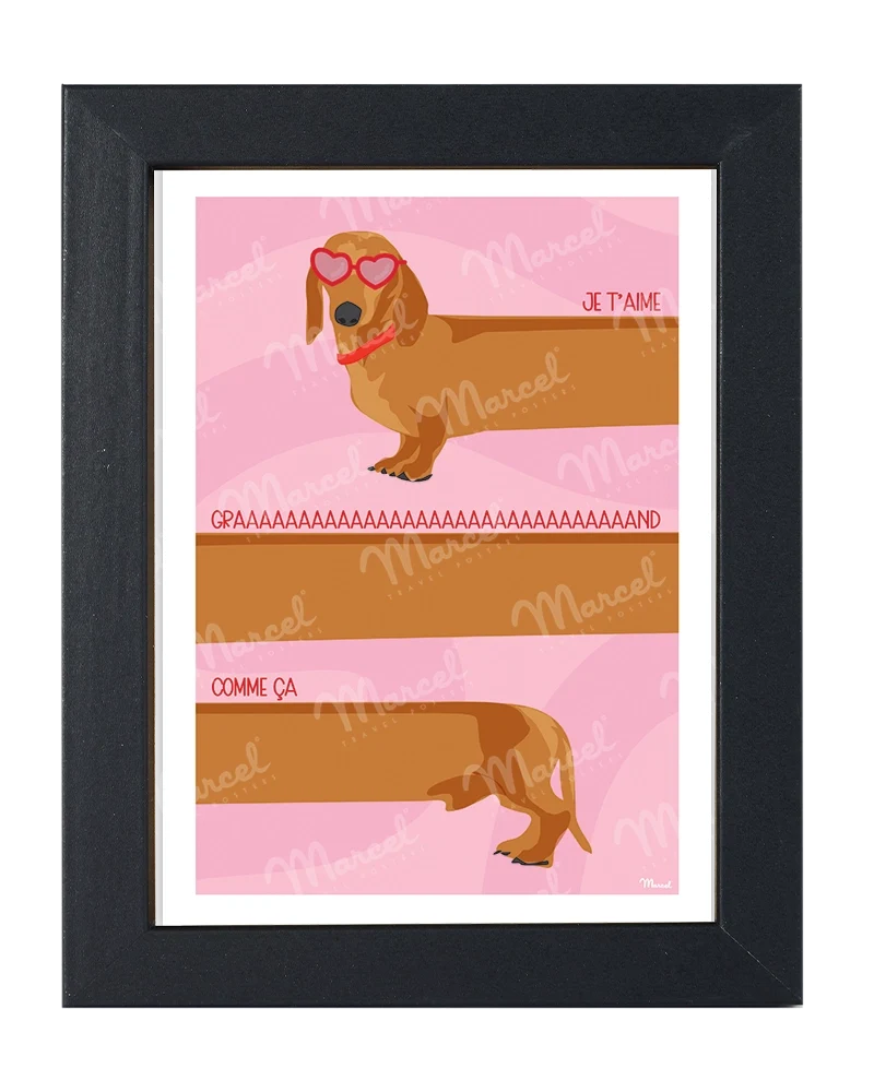 Carte Postale AMOUR "Teckel"