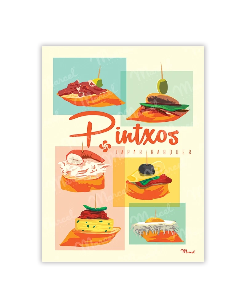 Carte Postale "Pintxos"