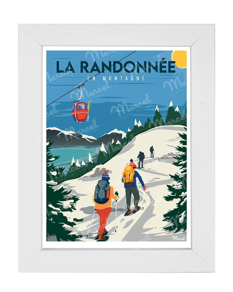 Carte Postale "La Randonnée en Hiver"