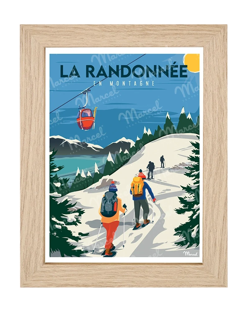 Carte Postale "La Randonnée en Hiver"