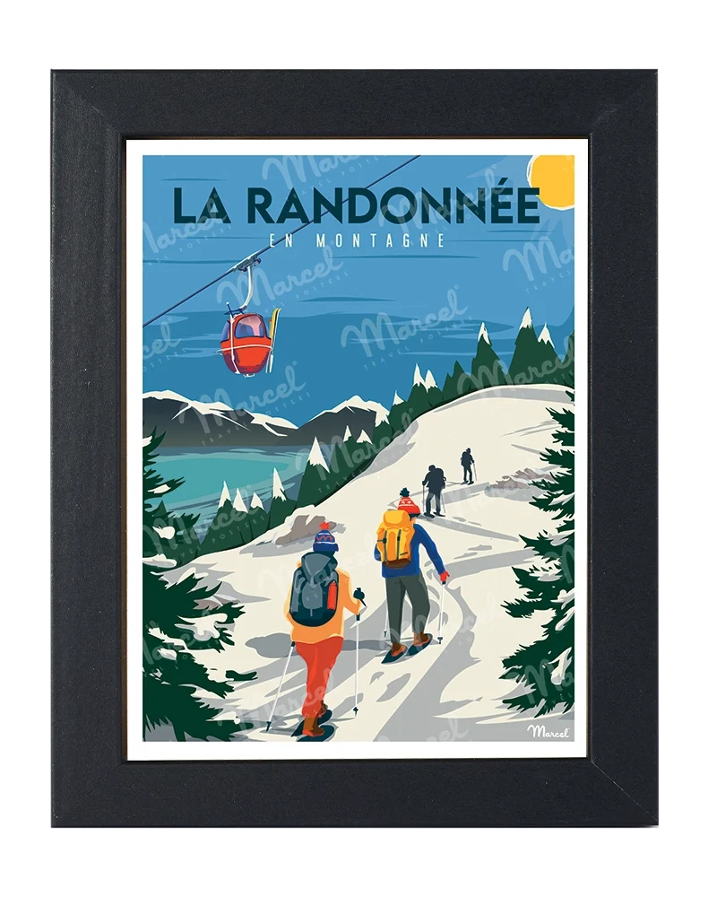 Carte Postale "La Randonnée en Hiver"