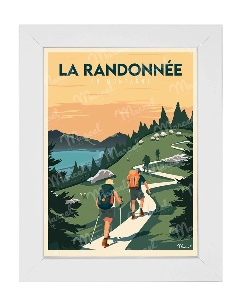 Carte Postale "La Randonnée en Montagne"