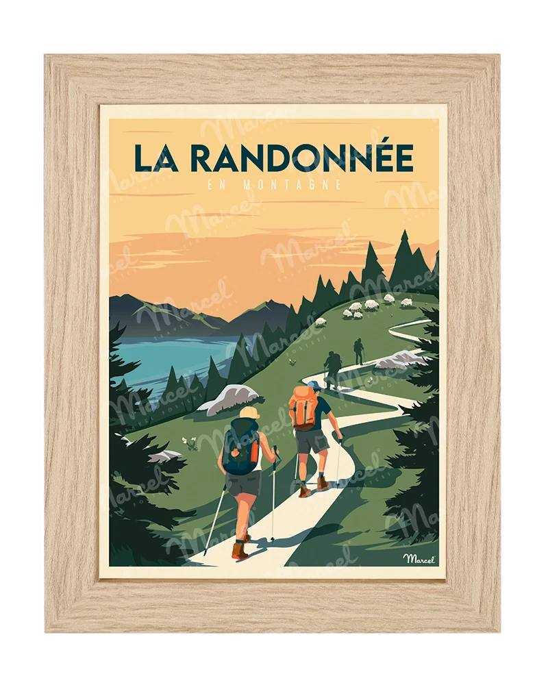 Carte Postale "La Randonnée en Montagne"