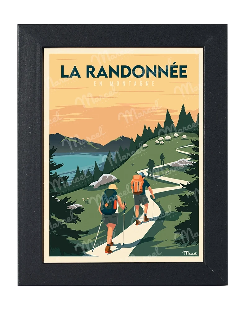 Carte Postale "La Randonnée en Montagne"