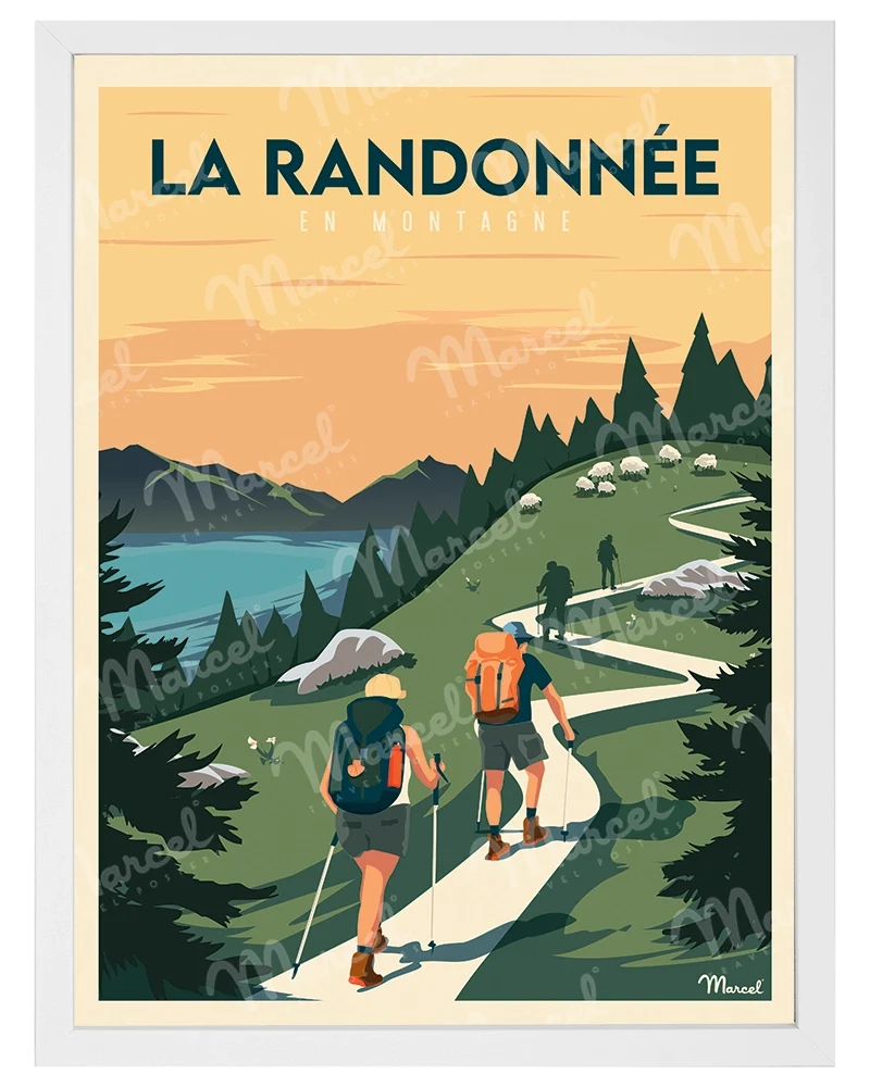 Affiche "La Randonnée en Montagne"