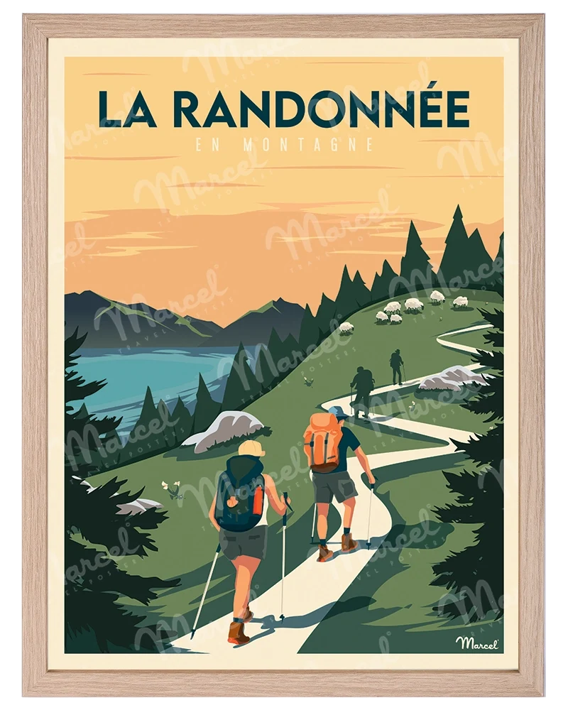 Affiche "La Randonnée en Montagne"
