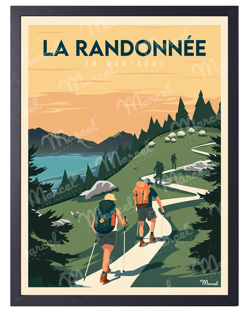 Affiche "La Randonnée en Montagne"