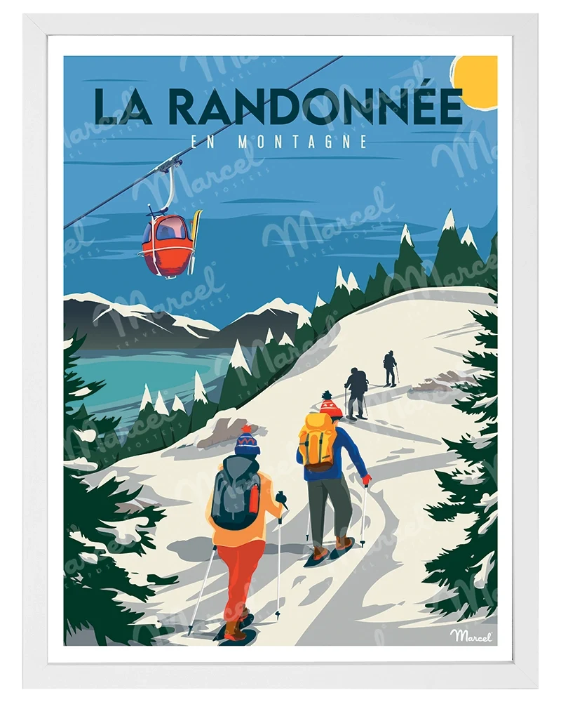 Affiche "La Randonnée en Hiver"