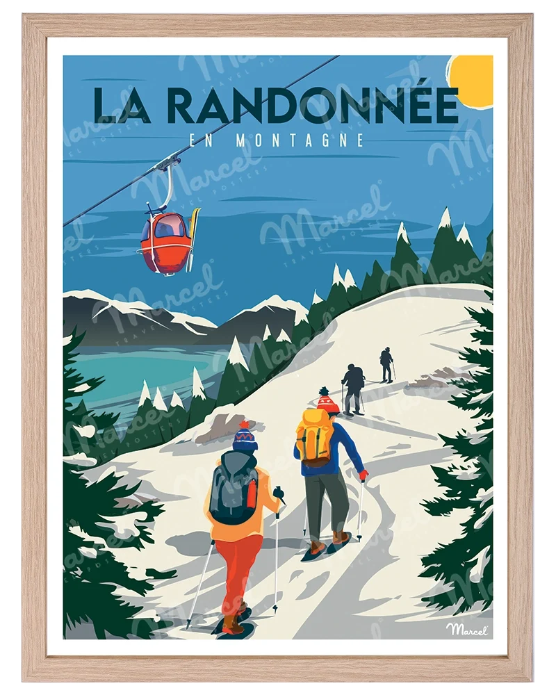 Affiche "La Randonnée en Hiver"