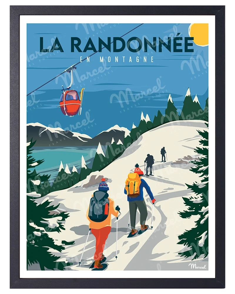 Affiche "La Randonnée en Hiver"
