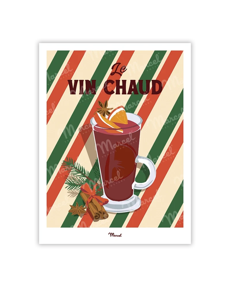 Carte Postale Travel Color "Le vin chaud de Noël"