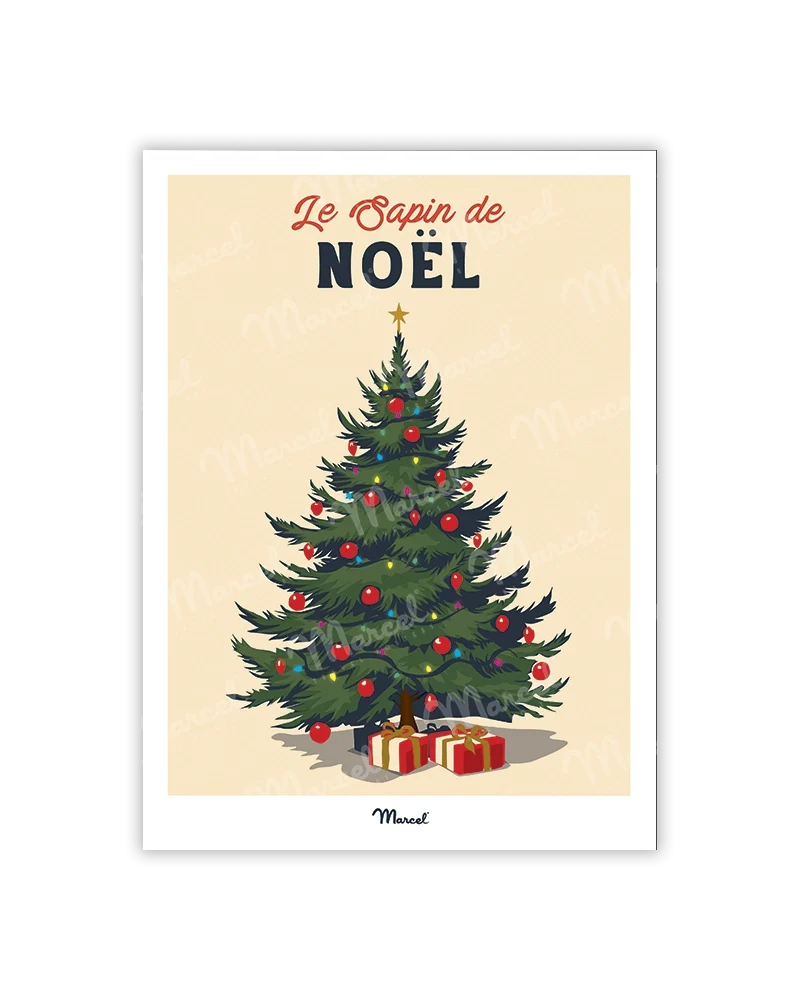 Carte Postale Travel Color "Le sapin de Noël"