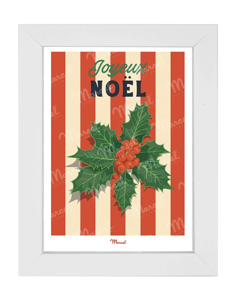 Carte Postale Travel Color "Le houx de Noël"