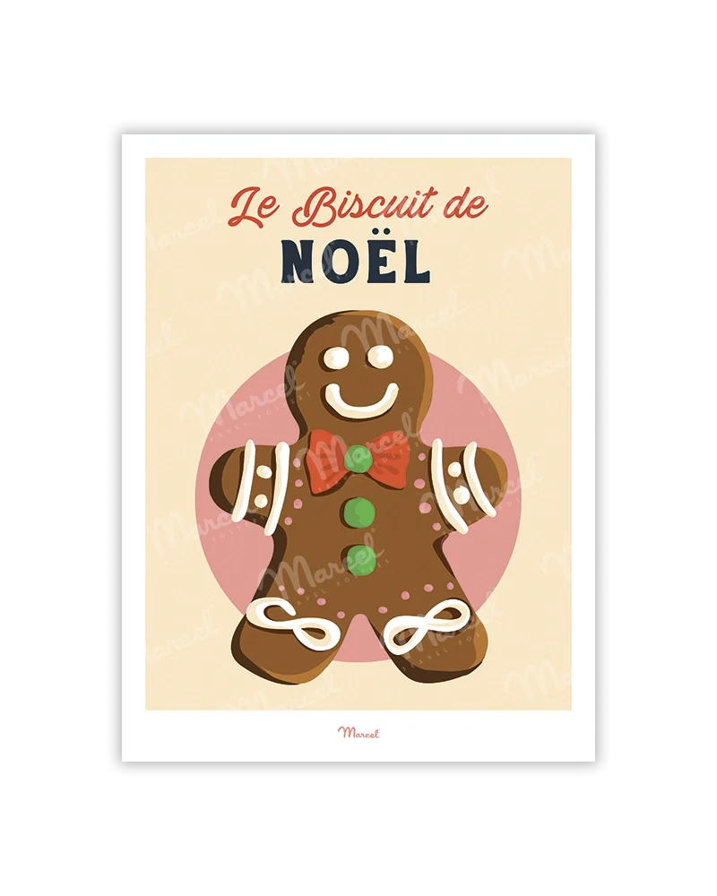 Carte Postale Travel Color "Le biscuit de Noël"