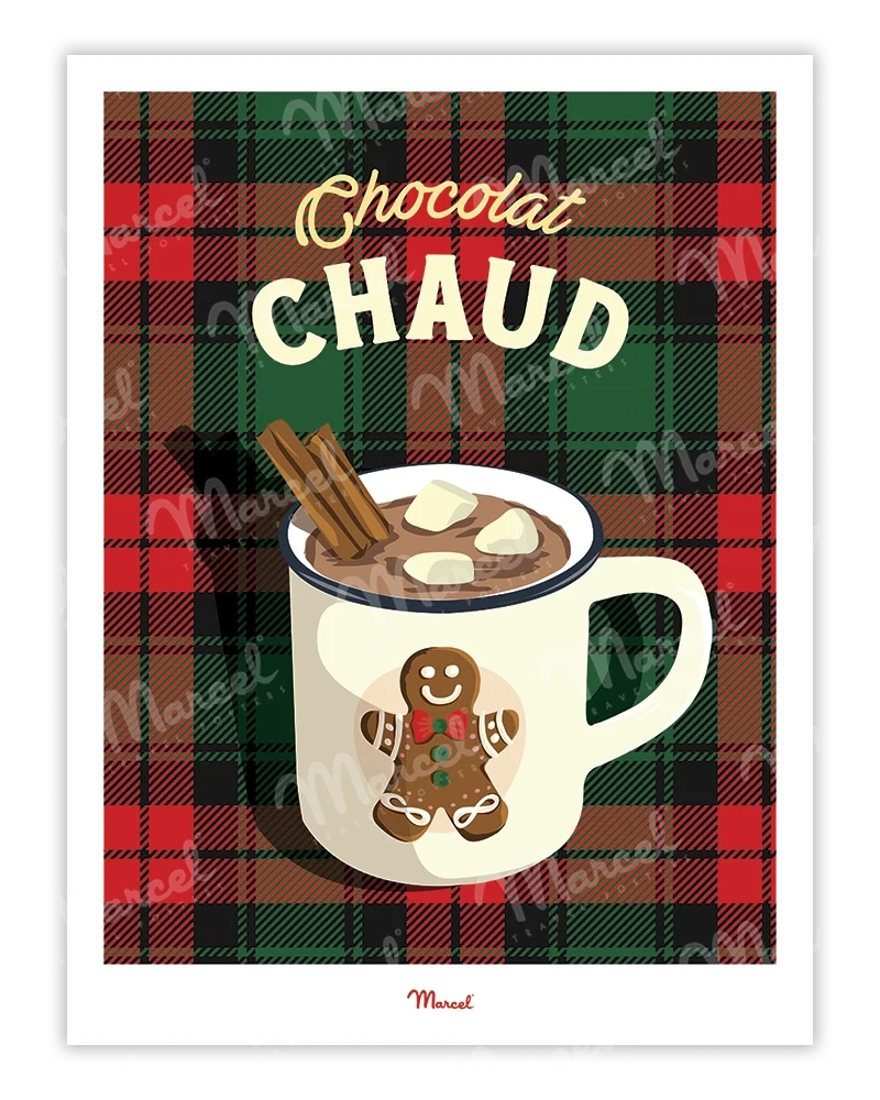 Affiche Travel Color "Chocolat chaud"