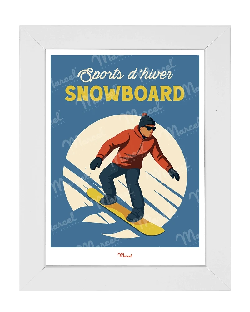 Carte Postale Travel Color "Snowboard"