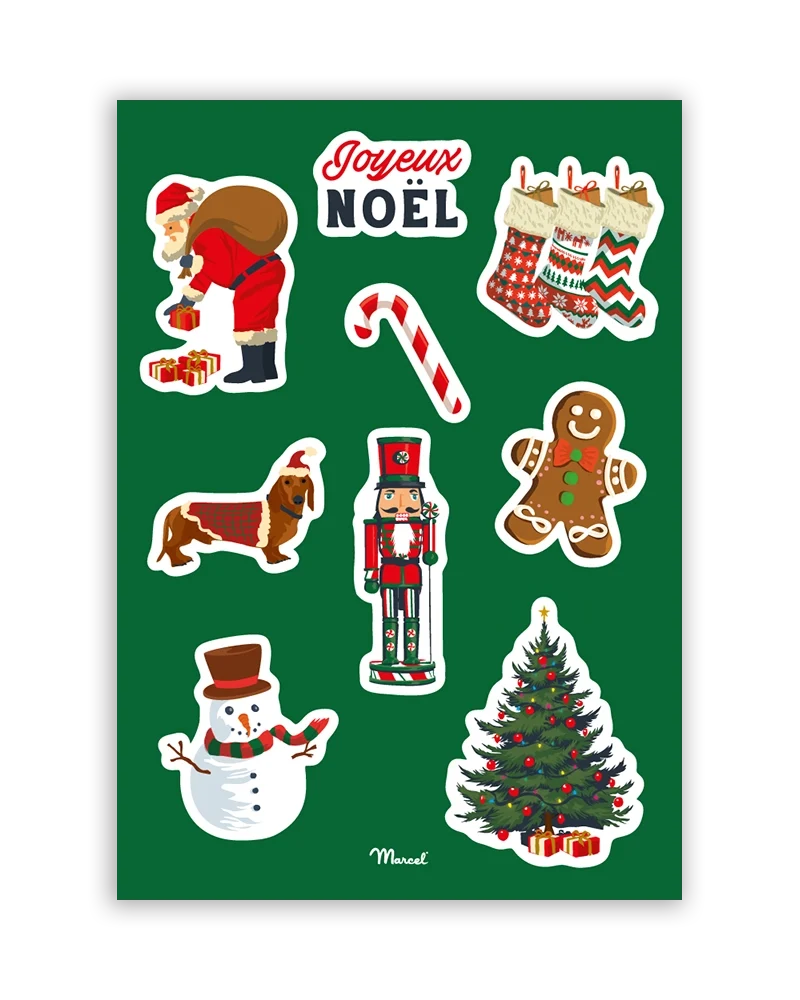 Planche de stickers "Noël"