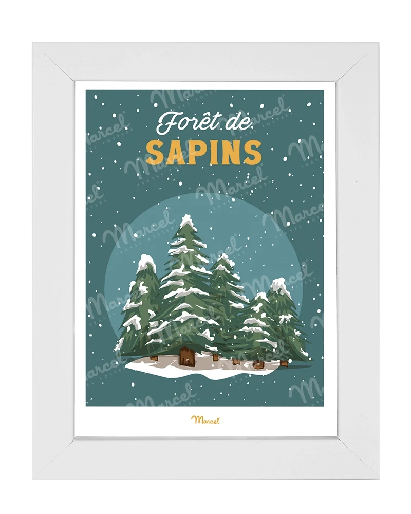 Carte Postale Travel Color "Forêt de sapins"