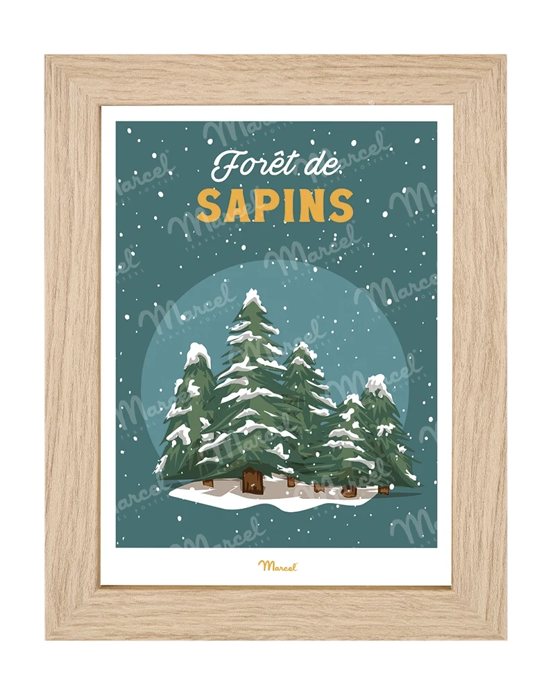 Carte Postale Travel Color "Forêt de sapins"