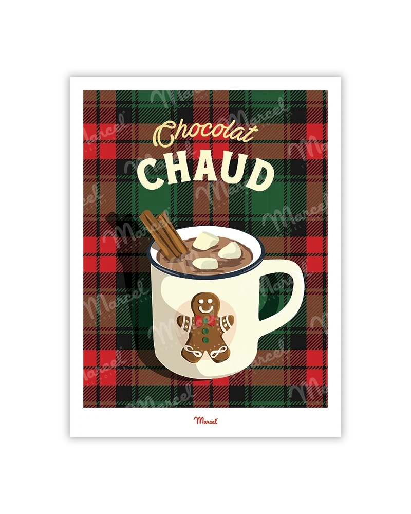 Carte Postale Travel Color "Chocolat chaud"