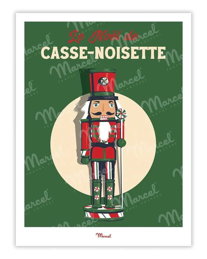 Affiche Travel Color Noël "Casse-Noisette"