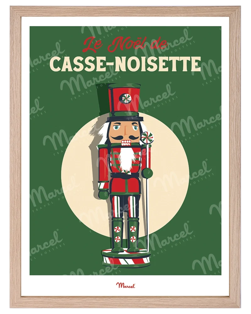 Affiche Travel Color Noël "Casse-Noisette"