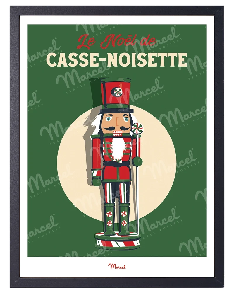 Affiche Travel Color Noël "Casse-Noisette"