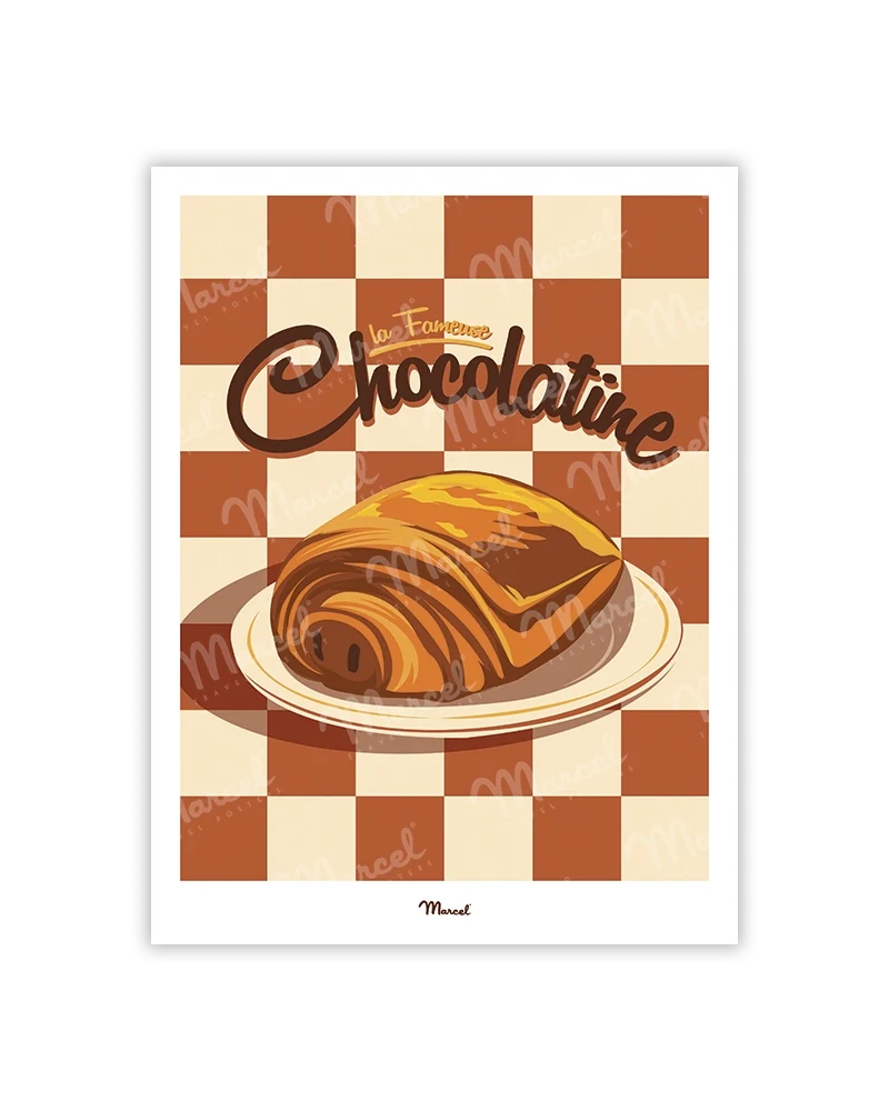 Carte postale Travel Color "La Chocolatine" 2