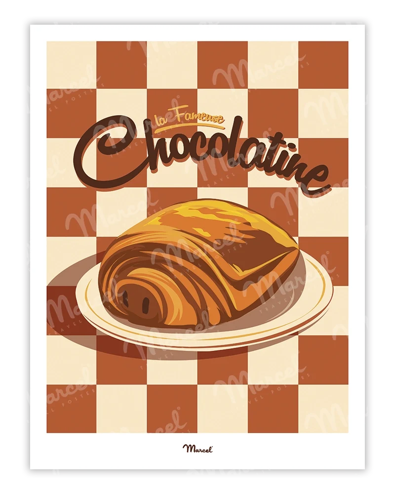 Affiche Travel Color "La Chocolatine" 2