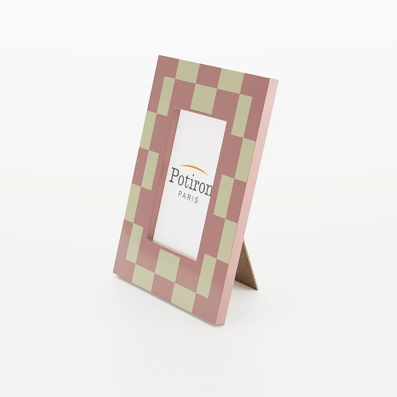 Cadre photo design damier couleur p che Sydney