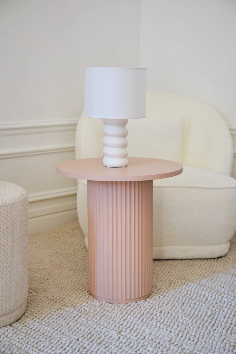 Table d'appoint ronde cannel e