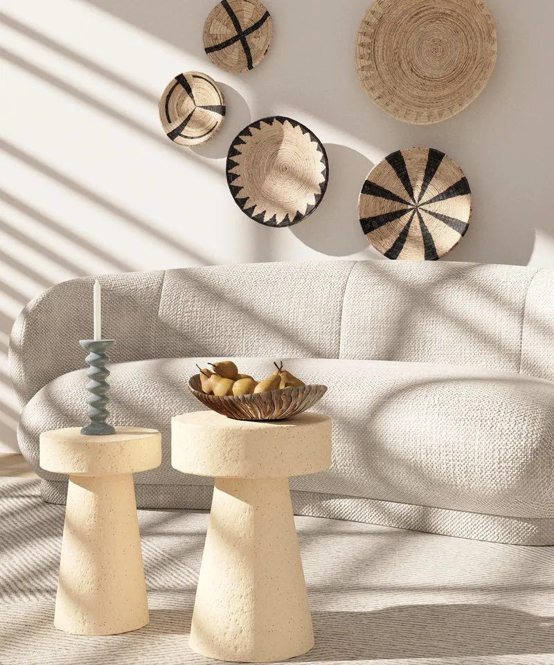 Petite table d appoint ronde design en magn sie mouchet e rose An mone