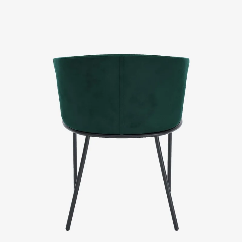 Lot de 2 fauteuils de salle à manger en velours