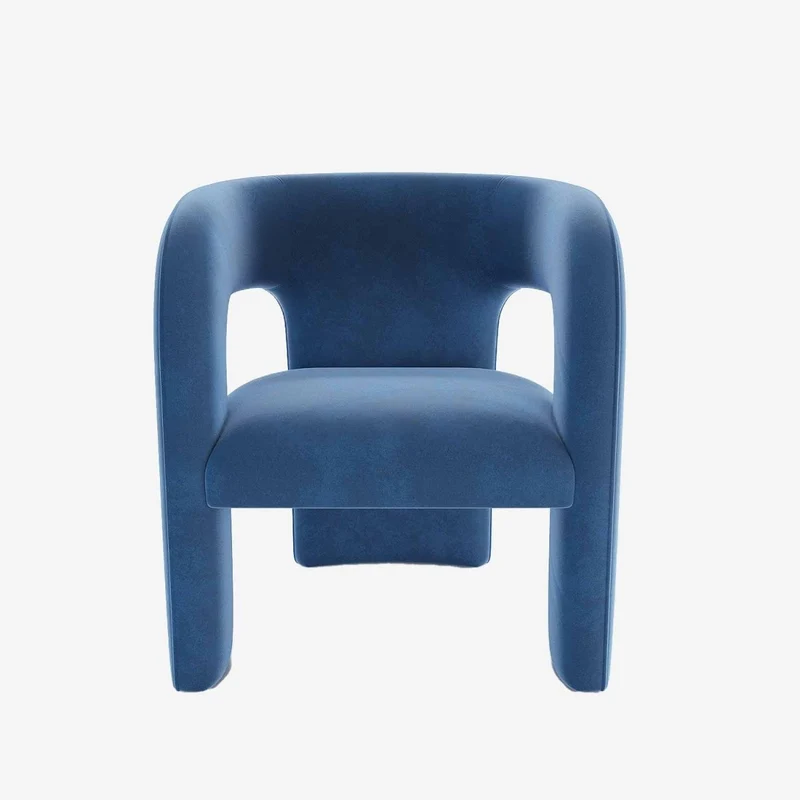 Fauteuil de salle à manger en velours