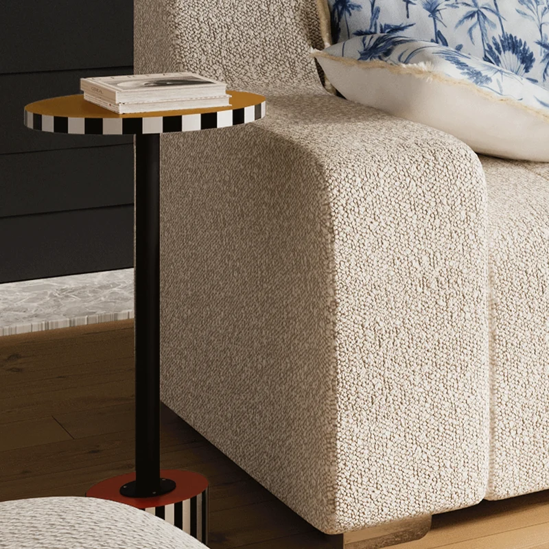 Table d appoint ronde originale jaune