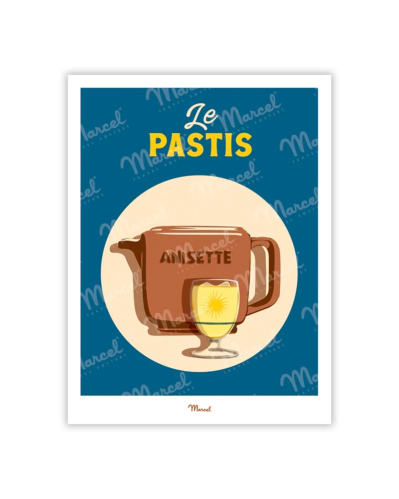Carte postale Travel Color "Pastis"
