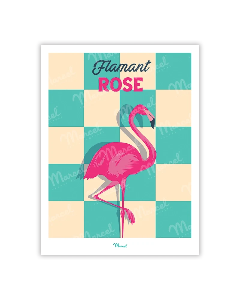 Carte postale Travel Color PROVENCE "Flamant Rose"