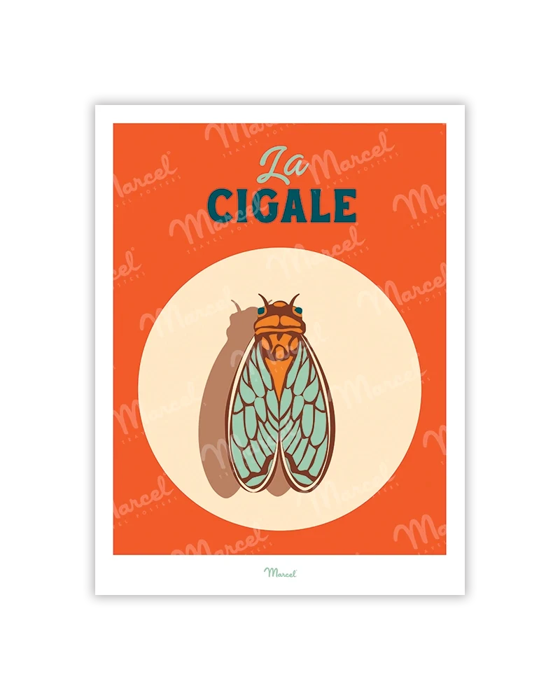 Carte postale Travel Color "La Cigale"