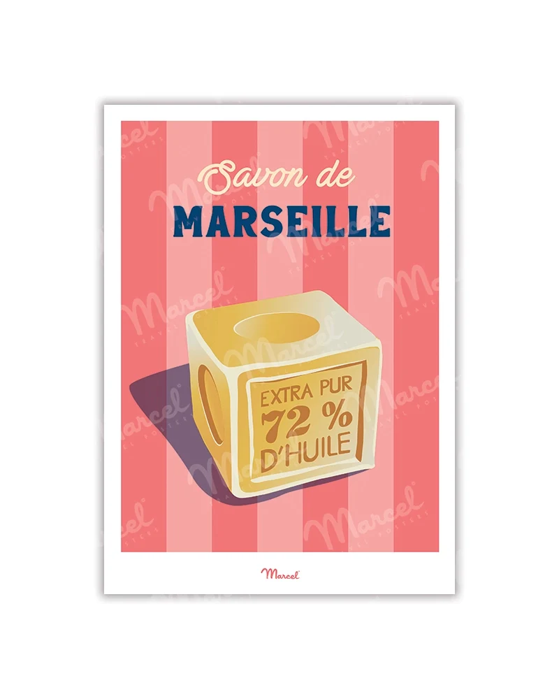 Carte postale Travel Color MARSEILLE "Savon de Marseille"