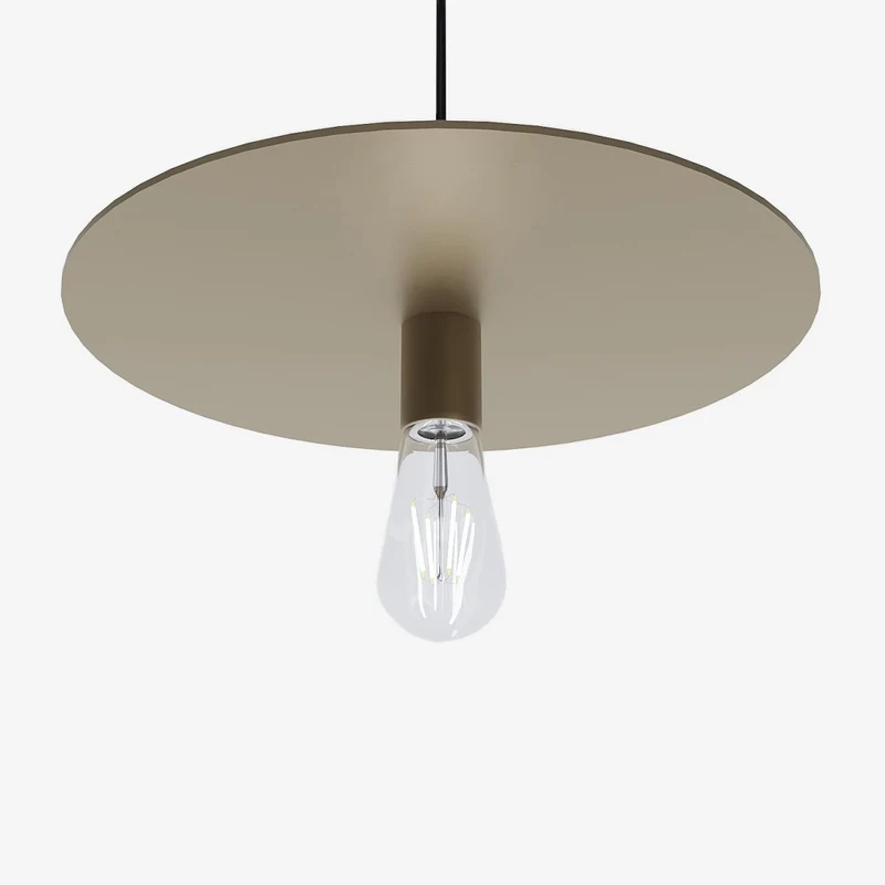 Luminaire suspension circulaire en m tal dor Moli re