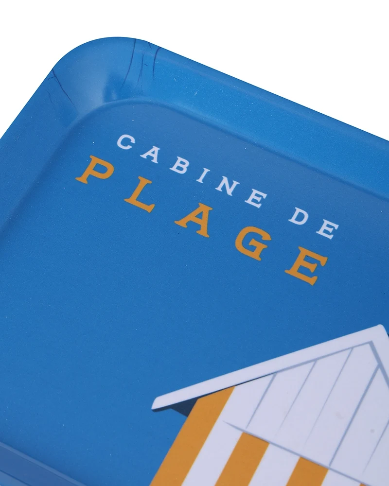 Petit Plateau de Cuisine TRAVEL COLOR "Cabine de Plage Jaune"