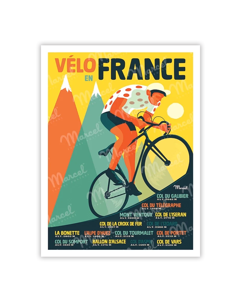 Carte Postale "Vélo en France"