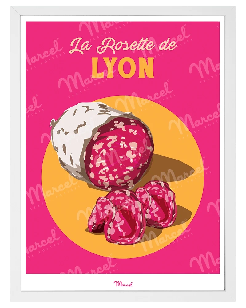 Affiche Travel Color LYON "Charcuterie La Rosette"
